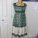 Anthropologie Dresses | Anna Sui X Anthropologie Silk Dress Sz 0 | Color: Cream/Green | Size: 0