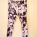 Athleta Pants & Jumpsuits | Athleta 7/8 Stash Pocket Floral Tight | Color: Purple/Silver | Size: Xl