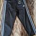 Adidas Bottoms | New Girls Adidas Climalite Athletic Sports Gym Capri Pants Size Large 14 | Color: Black/White | Size: 14g