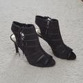 Ralph Lauren Shoes | !Nwot Ralph Lauren Suede Leather Peep Toe Heels Pumps | Color: Gray | Size: 8