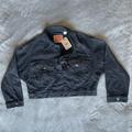 Levi's Jackets & Coats | Brand New Cropped Black Levi’s Denim Jacket. | Color: Black | Size: S