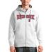 Men's Antigua White Boston Red Sox Team Logo Victory Full-Zip Hoodie