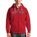 Men's Antigua Red Los Angeles Angels Team Logo Victory Full-Zip Hoodie