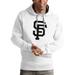 Men's Antigua White San Francisco Giants Victory Pullover Team Logo Hoodie