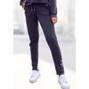 Sweathose BUFFALO, Damen, Gr. 32/34, N-Gr, schwarz, Sweatware, Obermaterial: 60% Baumwolle, 40% Polyester, unifarben, bestickt, casual, bequem lang, Hosen, mit Logostickerei, Loungeanzug