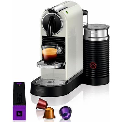 NESPRESSO Kapselmaschine "CITIZ EN 267.WAE von DeLonghi, White", weiß, B:23,7cm H:27,7cm T:37,2cm, Kaffeemaschinen, inkl