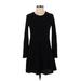 Trafaluc by Zara Casual Dress - A-Line: Black Solid Dresses - Women's Size Small