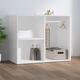 vidaXL Dressing Cabinet White 80x40x65 cm Engineered Wood