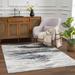 Liverpool 5'3" x 7' Modern Cream/Green/Olive/Mustard/Ivory/Off White/Colorful Area Rug - Hauteloom