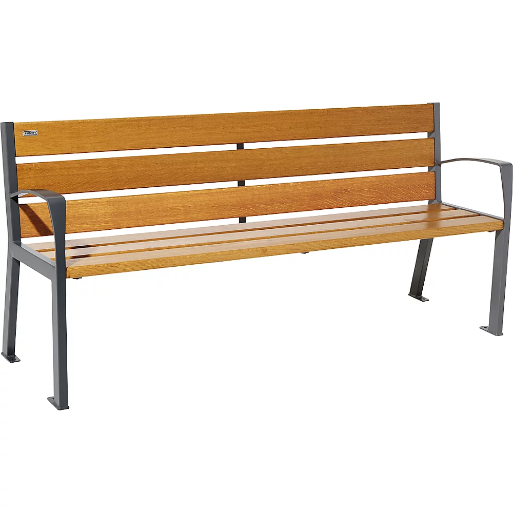 Banc en bois SILAOS® avec dossier PROCITY