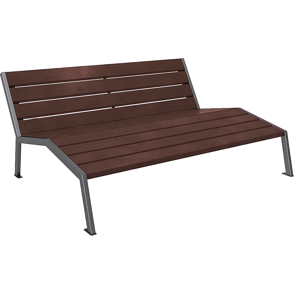 Chaise longue SILAOS® en plastique recyclé PROCITY