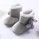 Bobora-Bottes de neige chaudes en coton avec boule en peluche pour bébé chaussures pour