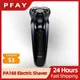 PFAY PA168B-Rasoir électrique flottant 3D pour homme rasoir lointain machine à raser la barbe USB