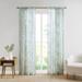 Madison Park Tulia Botanical Printed Texture Sheer Window Curtain Pair