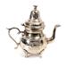 Handmade Silver-plated Teapot Brass Tea Kettle (Tunisia)