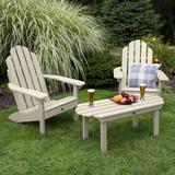 Highwood Classic Adirondack Chair Set with Coffee Table