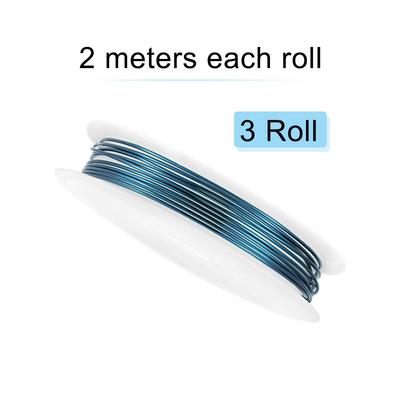 Copper Wire Resistant Beading Wires, 3 Rolls