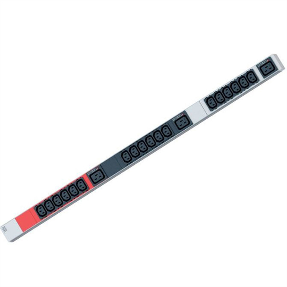 BACHMANN IT PDU ALU 1HE 18xC13 3xC19 Stecker CEE 3L+N+PE 16A Image