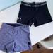 Nike Shorts | Nike / Under Armour - Two (2) Short Bike Shorts Size Small | Color: Black/Blue | Size: S