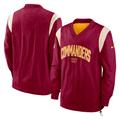 Men's Nike Burgundy Washington Commanders Sideline Athletic Stack V-Neck Pullover Windshirt Jacket