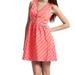 Lilly Pulitzer Dresses | Lilly Pulitzer Nadia Orange Pink Chevron Striped Beaded Fit Flare Dress Size 12 | Color: Orange/Pink | Size: 12