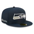 Men's New Era x Alpha Industries College Navy Seattle Seahawks 59FIFTY Fitted Hat
