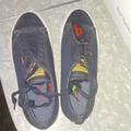 Levi's Shoes | Levis Blue Canvas Denim Low Lace Up Casual Shoes Flat Mens Size 9.5 Skater | Color: Blue/White | Size: 9.5