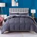 DOMDEC All Season Down Alternative Quilted Comforter Set-Soft Seersucker Bedding Set Textured in Gray | Queen Comforter + 2 Standard Shams | Wayfair