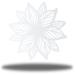 Riverside Designs LLC Flower Mandala Steel Wall Décor Metal in White | 12 H x 12 W x 0.0125 D in | Wayfair FMD0001-9wht12