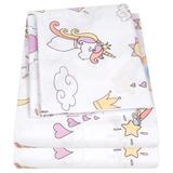 Sweet Home Collection Magical Unicorn Microfiber Sheet Set Polyester in Pink/Yellow | Twin | Wayfair KIDS-MAGUN-TWIN