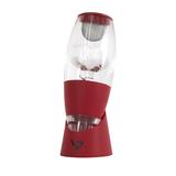 Vinturi Red Wine Aerator/Pourer w/ No-Drip Base Acrylic, Glass in Red/White | 6.11 H x 2.21 W x 2.6 D in | Wayfair AE1010RD14