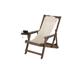 Gracie Oaks Romantic C Folding Beach Chair Solid Wood in Brown/Green | 29 H x 38 W x 37 D in | Wayfair F7908B6185C343DF93DA17D879054068