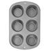Wilton 191003176 Jumbo Muffin Pan, Grey Steel in Gray | 9 H x 11 W in | Wayfair