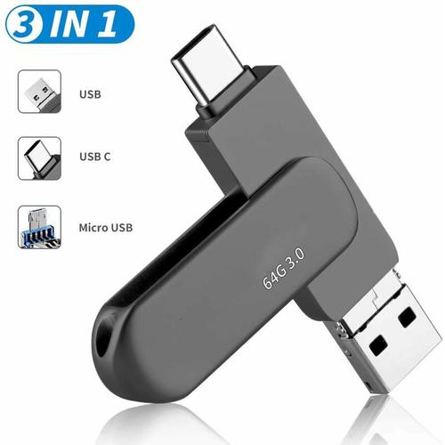 Usb C-Flash-Laufwerk 64 gb USB-Flash-Laufwerk 3-in-1-USB-Flash-Laufwerk, usb 3.0 Typ