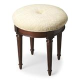 Cherry Finish Vanity Stool