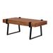 Toolkiss 46 inch.L Rustic Style Solid Wood Coffee Table - 46 in. L x 23.6 in. W x 18 in. H