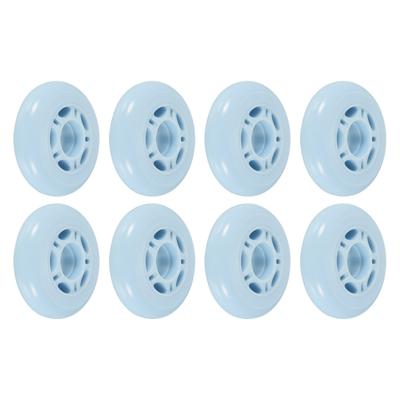 Inline Skate Wheels 82A Skate Replacement for Single Row Skate, Blue 8pcs