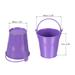 4pcs 3" Metal Plant Pot Bucket with Handle, Flower Planter Container