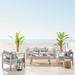 Shore Sunbrella Outdoor Patio Aluminum 4 Piece Set