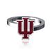 Dayna Designs Indiana Hoosiers Bypass Enamel Silver Ring