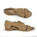 Free People Shoes | Free People Tan Suede Open Toe Strap Sandals 37 Us 7 | Color: Tan | Size: 7