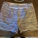 J. Crew Shorts | J.Crew White And Black Stripe Shorts Pockets Cotton Summer Clear-Out Sz 10 | Color: Black/White | Size: 10