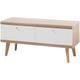 Lowboard ANDAS "Merle" Sideboards Gr. B/H/T: 107 cm x 40 cm x 50 cm, weiß (eiche riviera nb, matt) Lowboards