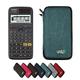 Calcuso Economy Pack: Casio FX-87DE X Technical-Scientific Calculator + WYNGS Protective Case Turquoise + Extended Warranty from Calcuso