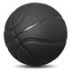 MINDCOLLISION Size 5/6/7 Solid Color Basketball, No Standard Non-Slip Wear-Resistant, Suitable for Indoor And Outdoor Children's Women's Youth Adult Basketball,Black,7
