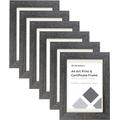 Clay Roberts A4 Frames with Mount for 8 x 10, Light Grey, Box of 6, Photo, Certificate, Poster, A4 Art Print Frame, Freestanding and Wall Mountable, 21cm x 29.7cm Picture Frame Set