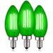Luxrite 4.5 Watt (40 Watt Equivalent), B11 LED Candle Bulb, Colored Light Bulb, E12/Candelabra Base, Glass | 3.97 H x 1.37 W in | Wayfair