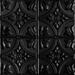 FromPlainToBeautifulInHours Tiptoe 2 ft. x 2 ft. Drop-In Tin Ceiling Tile Tin in Black | 0.25 H x 24 W x 24 D in | Wayfair SKPC309-bk-24x24-D-6