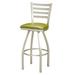 Regal Swivel Bar & Counter Stool Plastic/Acrylic/Metal in Blue | 43.5 H x 17 W x 17 D in | Wayfair 3516-26-Clear-T12