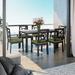 Kathy Ireland Homes and Gardens Madison Ave. 7 PC Aluminum/Concrete Rectangular Outdoor Dining Set Stone/Concrete | 60 W x 36 D in | Wayfair